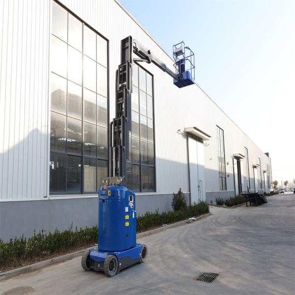 7.2-10.6m Working Height Vertical Electric Lifting Platform with fly jib
