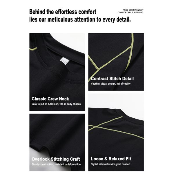 Summer Moisture Wicking Quick Dry Breathable Lightweight Antibacterial Refreshing Comfort Sports Couple Short Sleeve T-Shirt