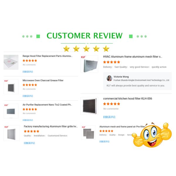 High Efficiency Range Hood Filter with Easy Installation and Customizable Size for Kitchen Ventilation