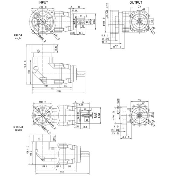 Single Shaft Integrated Planetary Speed Reducer High Precision Gearbox