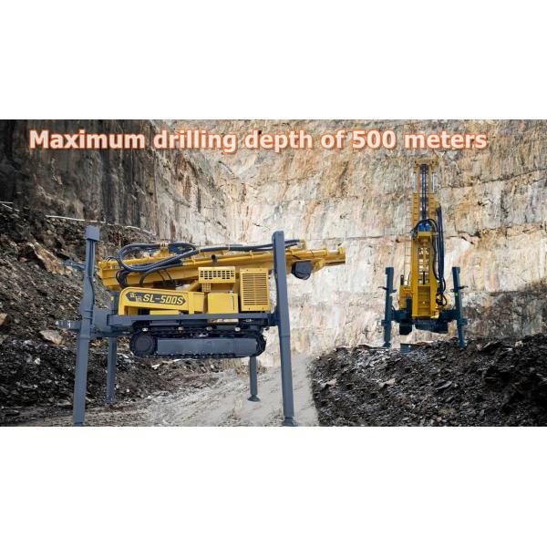 Full Hydraulic Deep Rock Water Drilling Rig 1200M With Hydraulic System For Lifting