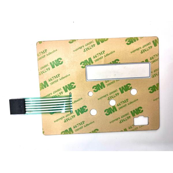 Glossy Finish Polyester Transparent Window Tactile Push Button For CNC Machine