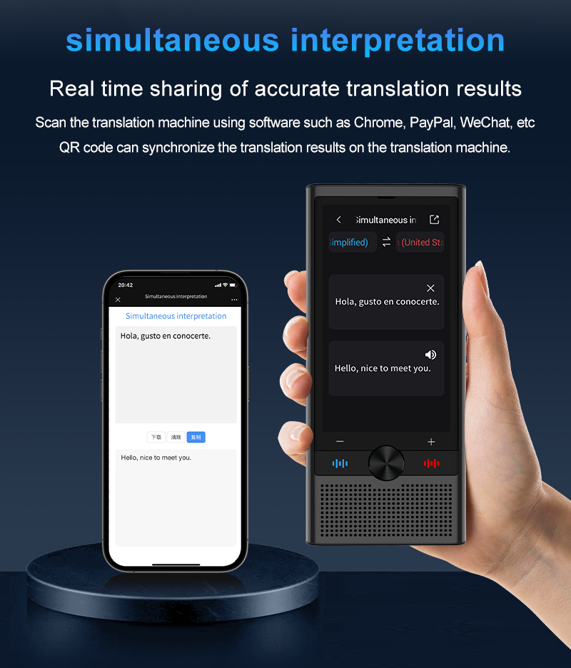 Online Offline Voice Language Translator Instant Interpretation Device Text Translation