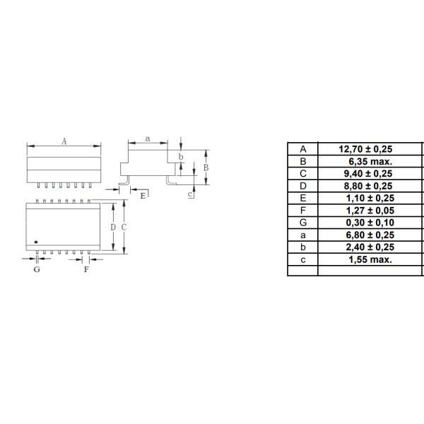 7490100161A Ethernet Magnetic Transformers Surface Mount For IoT Applications