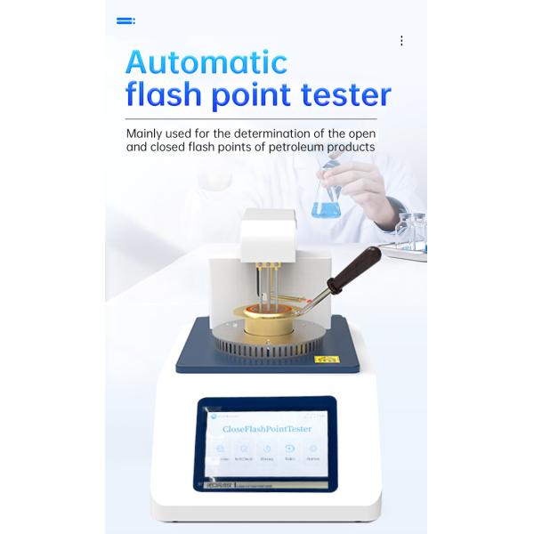 Fully Automatic Open & Closed Cup Flash Point Tester; High-Precision Flash Point Tester for Laboratory Diesel & Petroleum