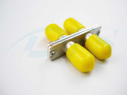 ST-ST Multimode Yellow Fiber Optic Adapter For Local Area Networks