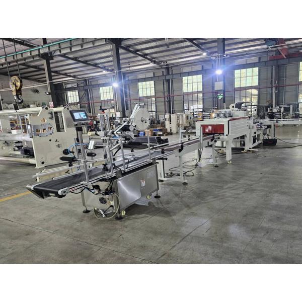 High speed automatic label applicator maxi roll printing kitchen towel paper making machine production line price