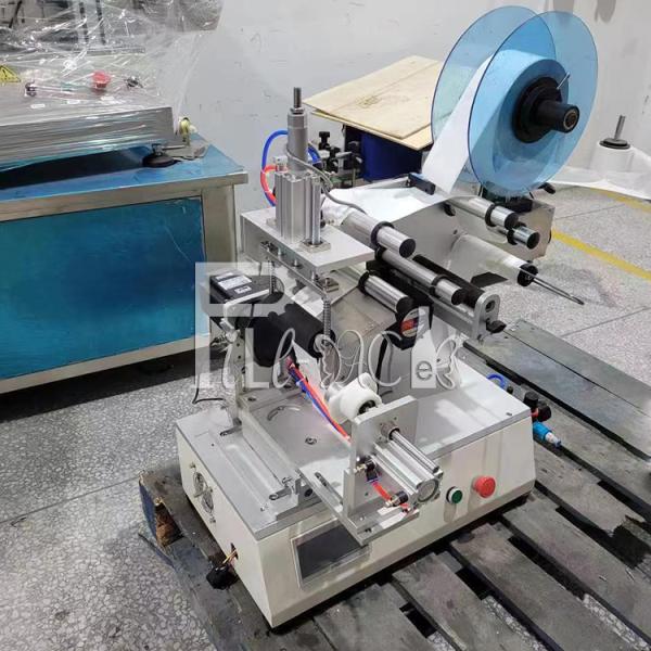 Semi-automatic Adhesive Sticker Labeling Machine Equipment Labeler for Square Bottle 3 sides or Round bottle circle