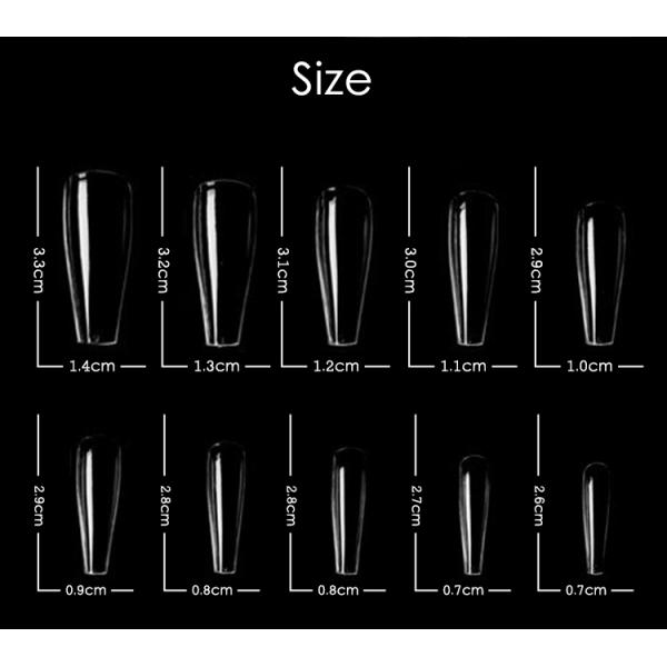 MSDS Certification Included Plastic Artificial Nails Customized Full Cover Nail Tips 100 Pcs French Short C Curve Xl