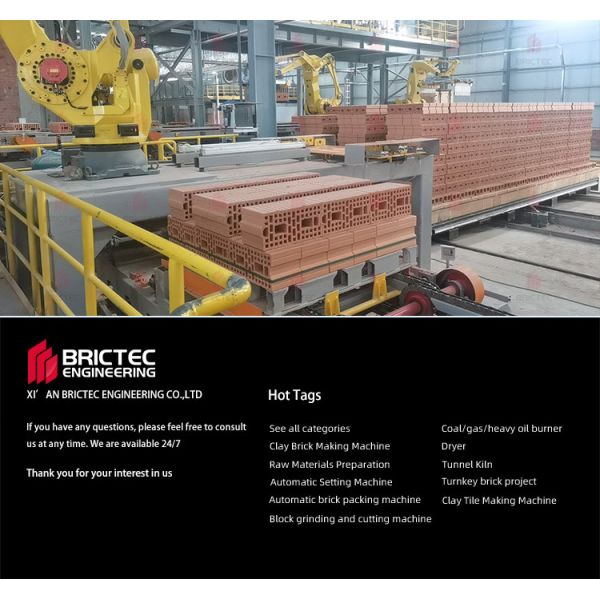 Automated Clay Brick Stacking and Packaging System with One-Touch Brick Type Switching and Simple Operation