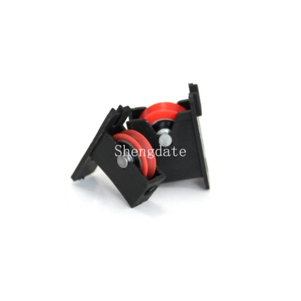 Complete Sliding Door Roller Track System for Easy Installation Single Double Tandem Wheel
