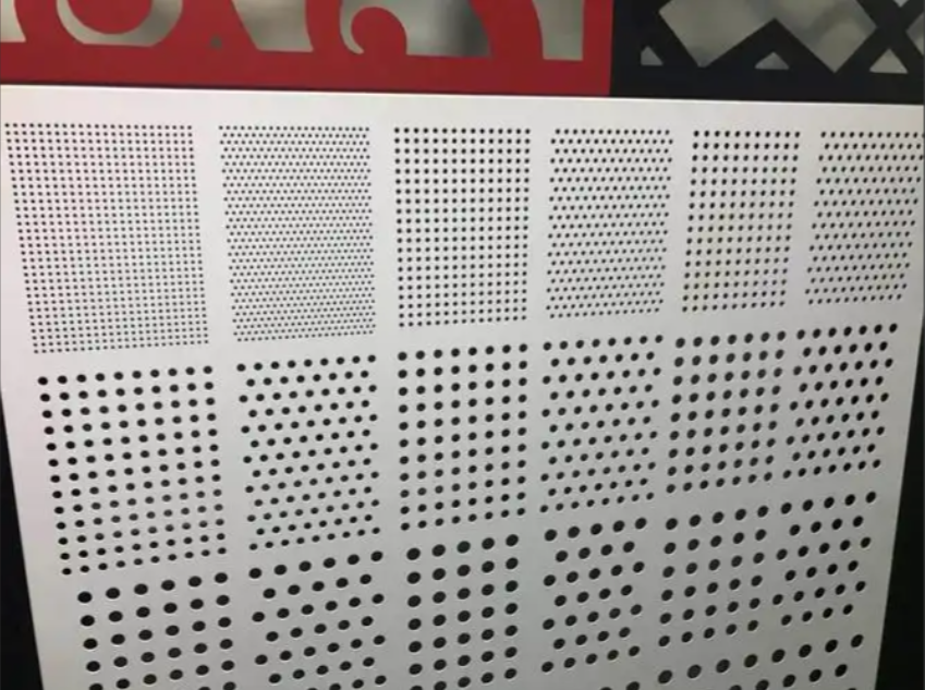 Precision perforated metal sheet showing uniform hole pattern and structural integrity