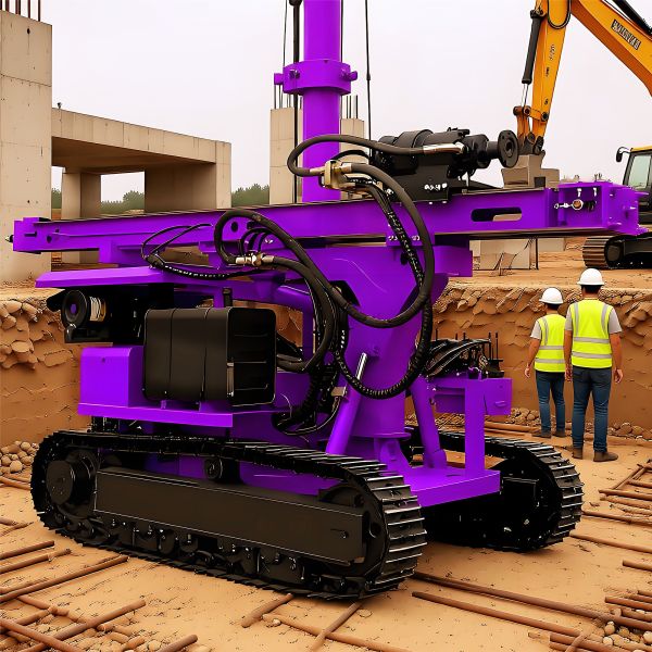Pile Drilling Machinery Quick Switching Between Pile Driving Machine Foundation Construction Portable Pile Driver