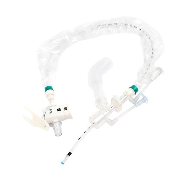 Decrease Tracheal Injury Pressure-Valve Equipped Medical 24hour Closed Suction Catheter For Adult