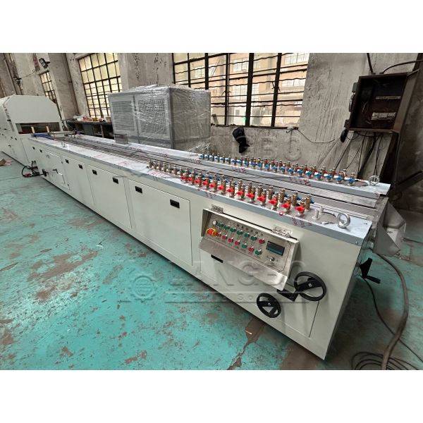 Stainless steel calibration table for PVC profile shaping