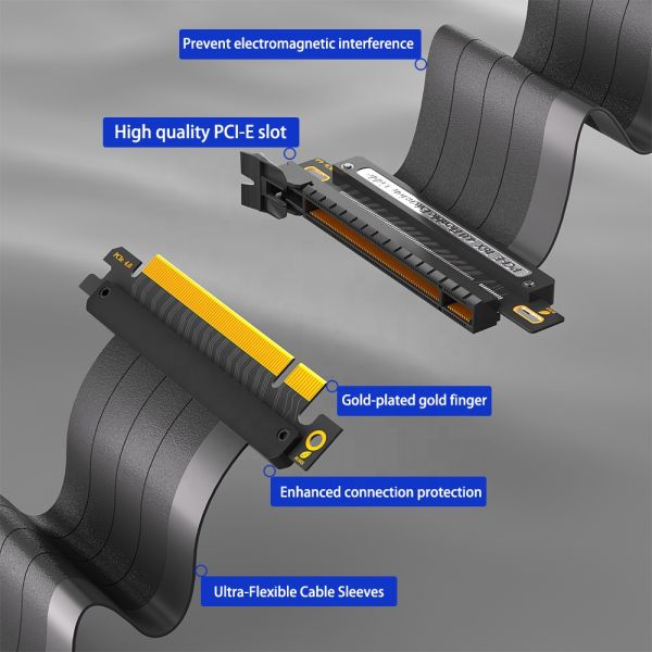 PCI-E 16X Extension Cable installation example
