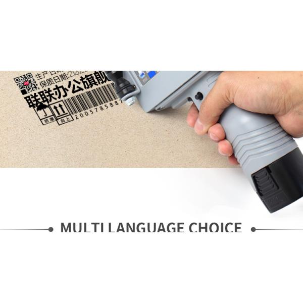 TIJ Printer Handheld Desktop Digital Eco Solvent Printer with Large Screen Display