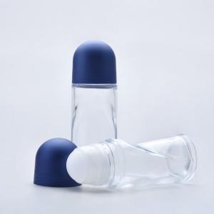 China Diameter 35.2mm Perfume Roller Bottles 50ml Roll On Glass Bottle on sale