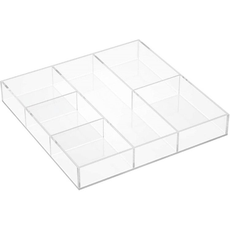 Large Capacity Transparent Multi Cell & Multi Purpose Drawer Classic Design Flexible Load Acrylic Desktop Storage Box