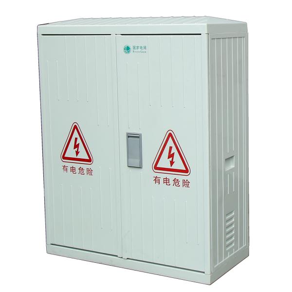 Polyester Fiber Optics Distribution Box Enclosure With Double Door Free Standing