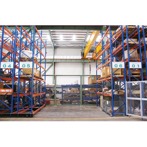 B36 Intelligent Warehouse Storage System Electric Mobile Pallet Racking Electric Movable Rack System for Cold Room Storage