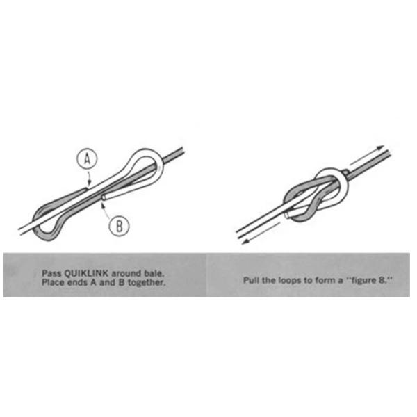 3.5mm wire diameter Double Loop Galvanized Steel Baling Wire