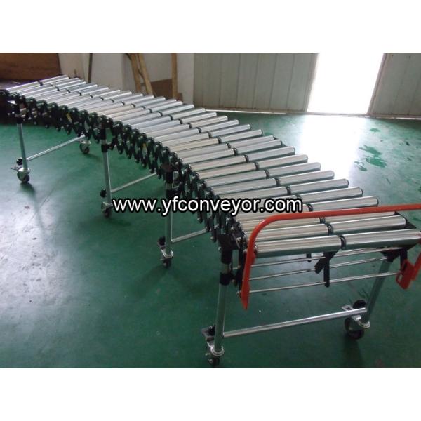Flexible Gravity Steel Twin Roller Conveyor for loading unloading containers