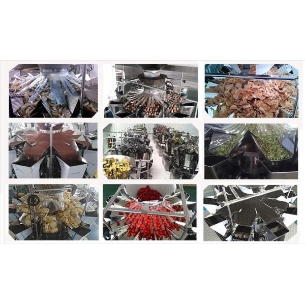 10 Head Multihead Weigher Machine For Food Banana Chips