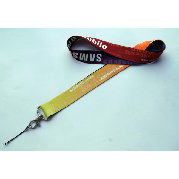 Multi Colored Heat Transfer Print Work Badge Lanyards , Custom Sublimation Lanyards
