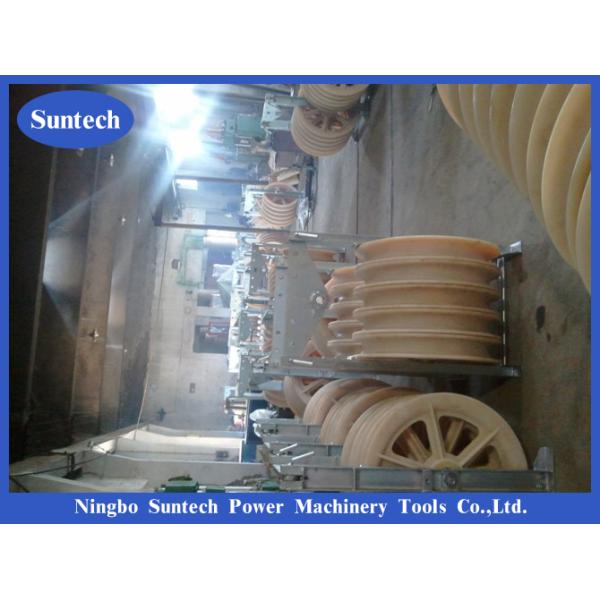 Five Nylon Sheaves Conductor Stringing Pulley Block For Stringing Equipment