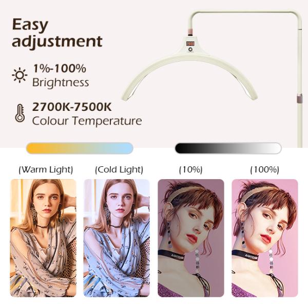 Dimmable 60 W LED Half Moon Light Remote Control 6500k With Usb Recharge