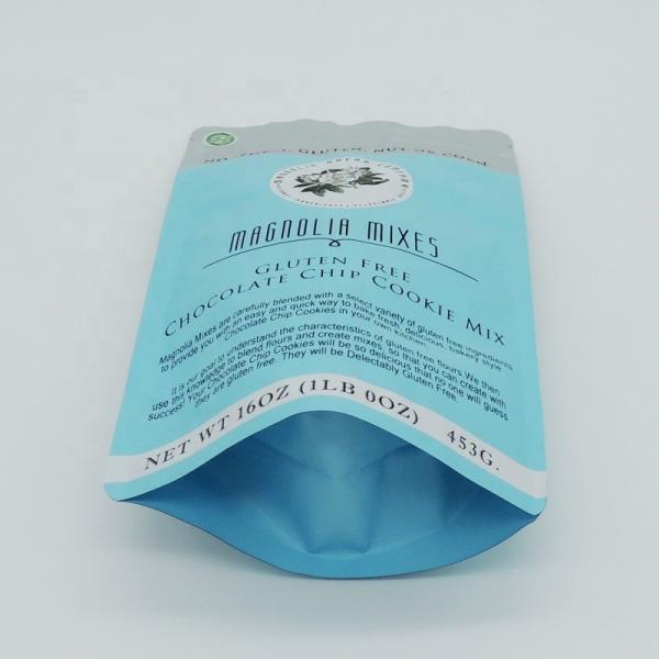 Flexible Printed 15x25cm+5cm Zipper Standing Pouch