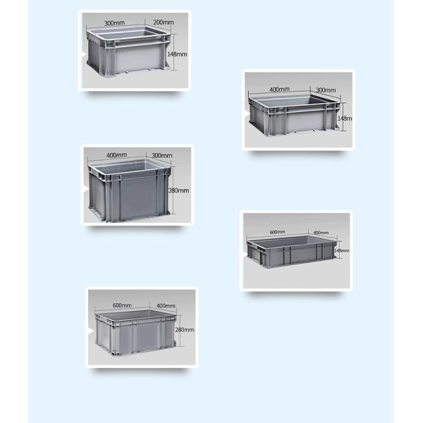 Customized Logo PP Portable Plastic Logistics Box for Packaging