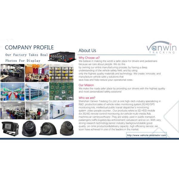 Vehicle Mounted DVR4 Recording Host Camera Aviation Interface Display VGA Interface High Definition Monitor