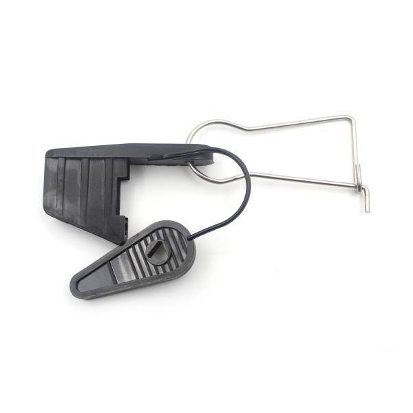 Black Fiber Optic Drop Wire Cable Retractor by Tensor Telmex for Telecom Construction