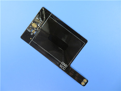 Black Coverlay 1oz Copper Flexible PCB Board Polyimide Clad Laminate