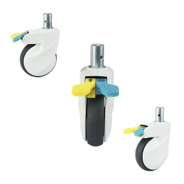 198lbs Loading 125mm Medical Casters With Ab Lock