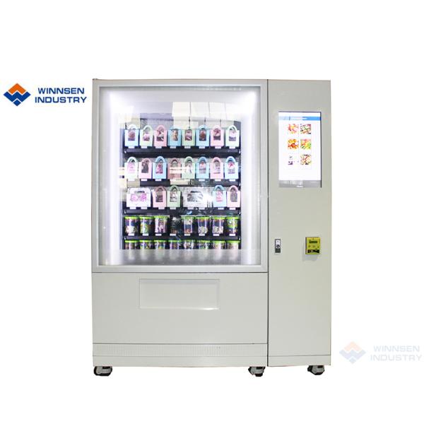 Lcd Cupcake 32 Inch Salad Vending Machine With Elevator And Cooling System