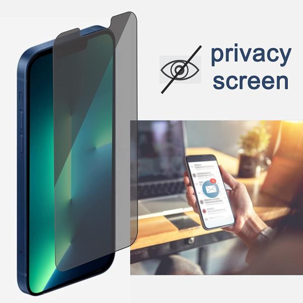 Ailun 2Pack Privacy Tempered Glass Screen Protector For IPhone 13 Pro Max