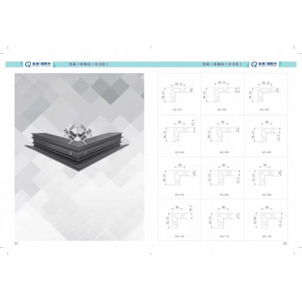 Modern Design 6063-T5 Primary Aluminum Durable Corner Fitting for Window Profiles