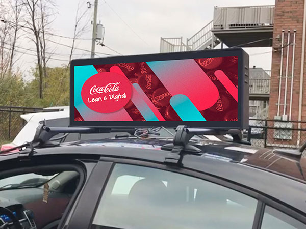 96*32 Cm Car LED Sign Display Asynchronous Control and DC 5V Voltage for Resolution Display
