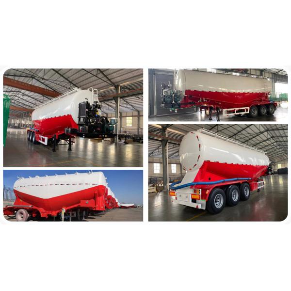 Cement Bulker Manufacturer Cement Tank Trailer with Unloading Compressor
