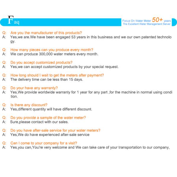 DN80mm~200mm Magnetic Drive Water Meter Removeable Woltman Domestic Water Meter