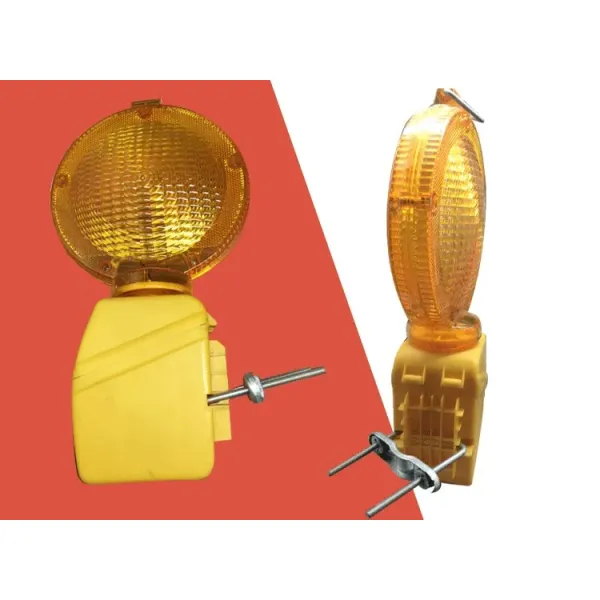 Professional Battery-Powered LED Warning Light High-Visibility Flashing Beacon for Construction Sites, Traffic Safety & Industrial Hazard Warning