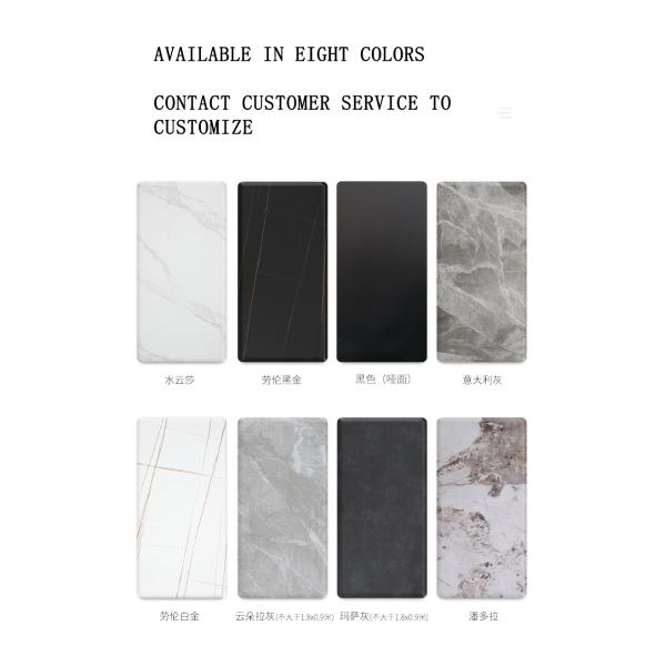Nordic Light Luxury Minimalist Marble Dining Table Scratch Resistant