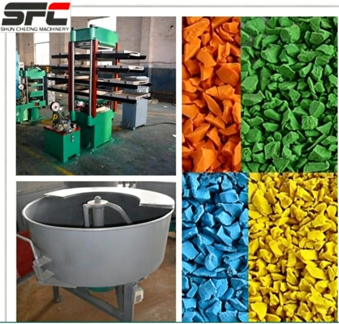 Energy-Saving Rubber Tile Vulcanizing Press / Rubber Floor Tile Making Machine