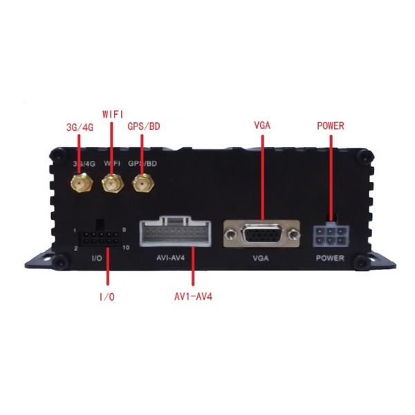 Real Time Vehicle DVR Camera System / 4 Channel Vehicle DVR H.264 Compression