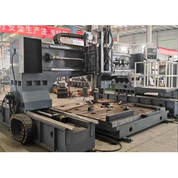 2x37kW Servo Spindle Motor Power CNC Metal Drilling Marking Machine 300mm Thickness