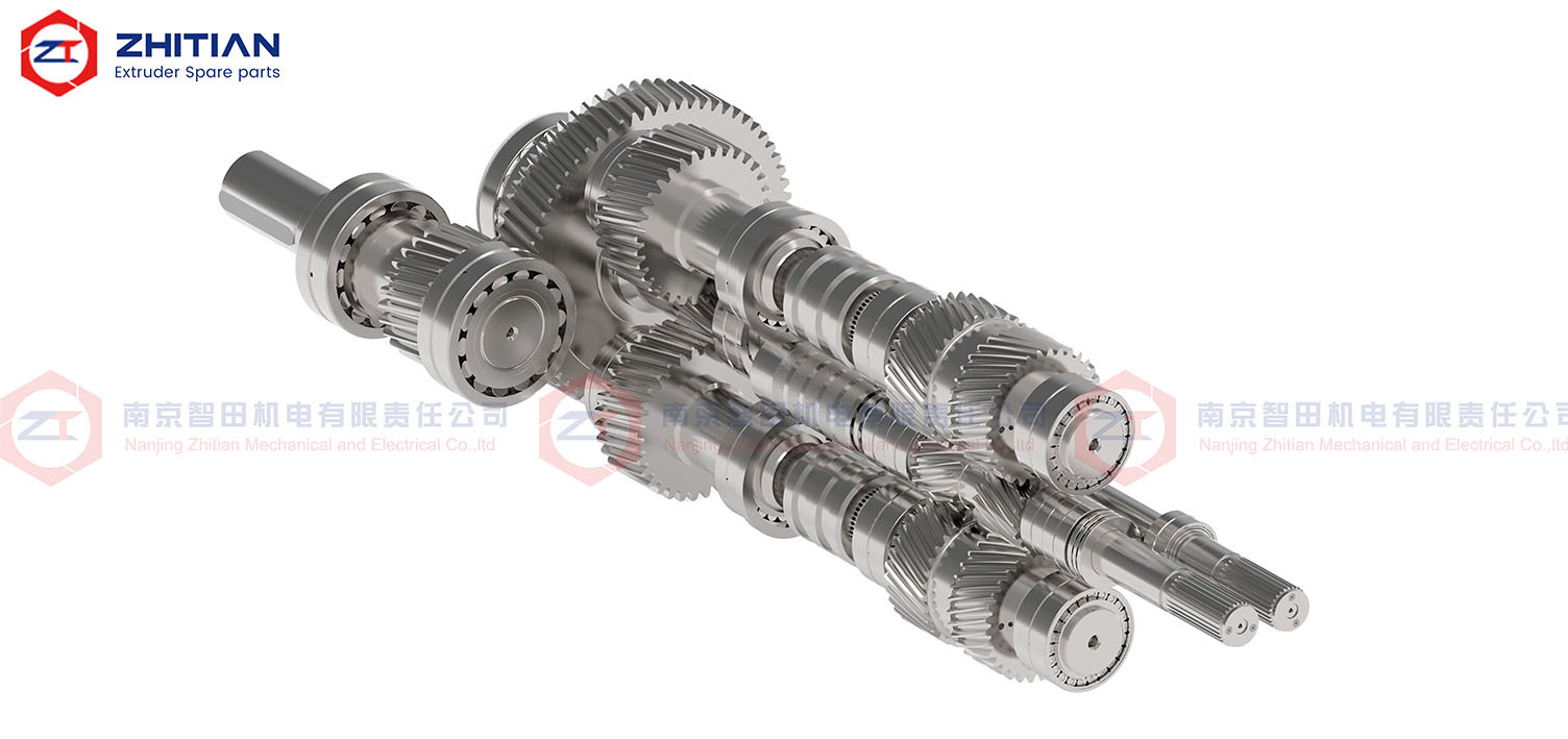 Internal structure diagram of the ZT-Z twin-screw extruder gearbox