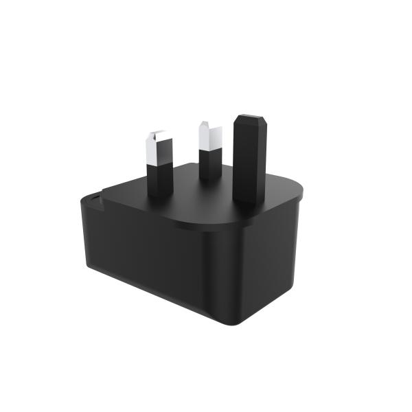 RoHS BV Single USB 5V2.4A Usb Wall Charger UK Fireproof PC